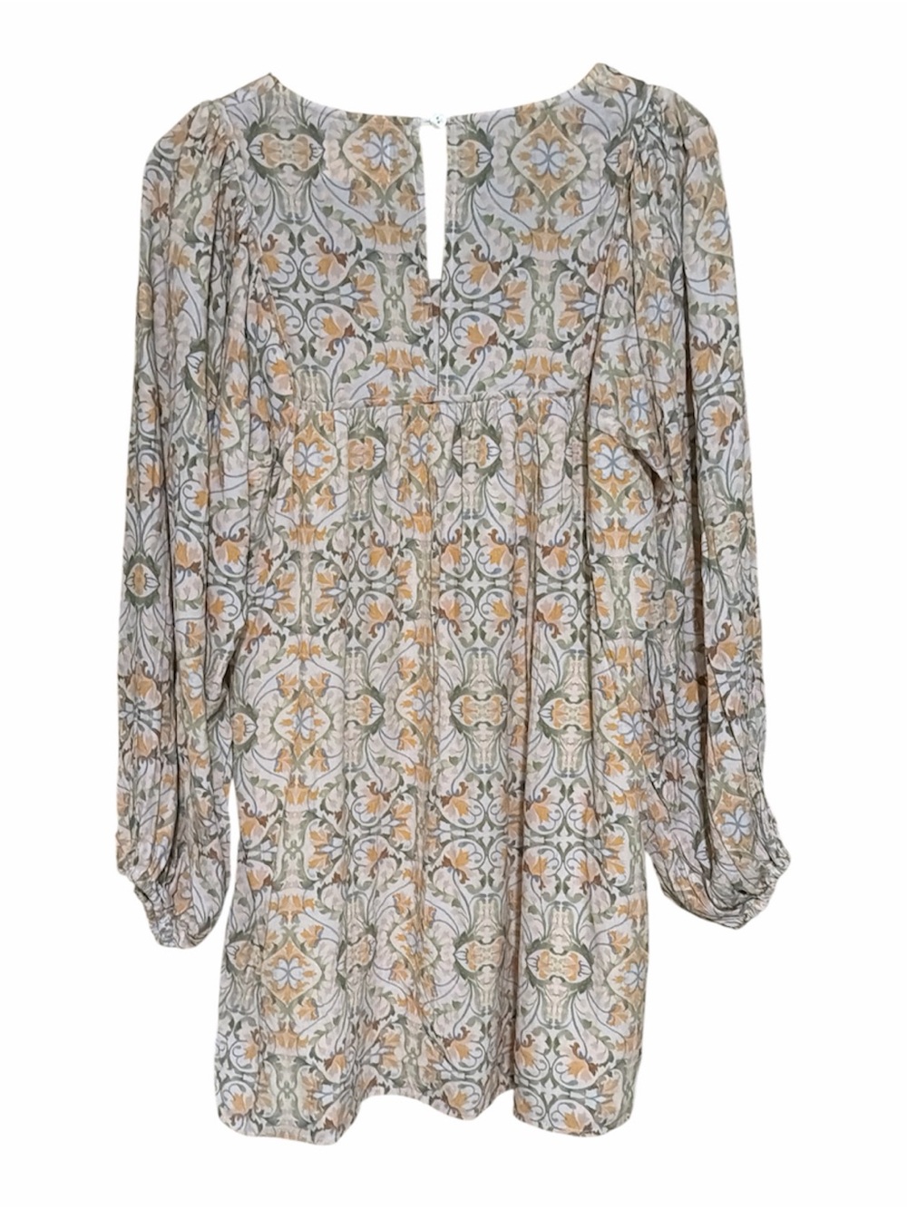 NWT SANCIA Mariia Luzianes Floral Boho LongSleeve Mini Dress size S - Picture 3 of 8